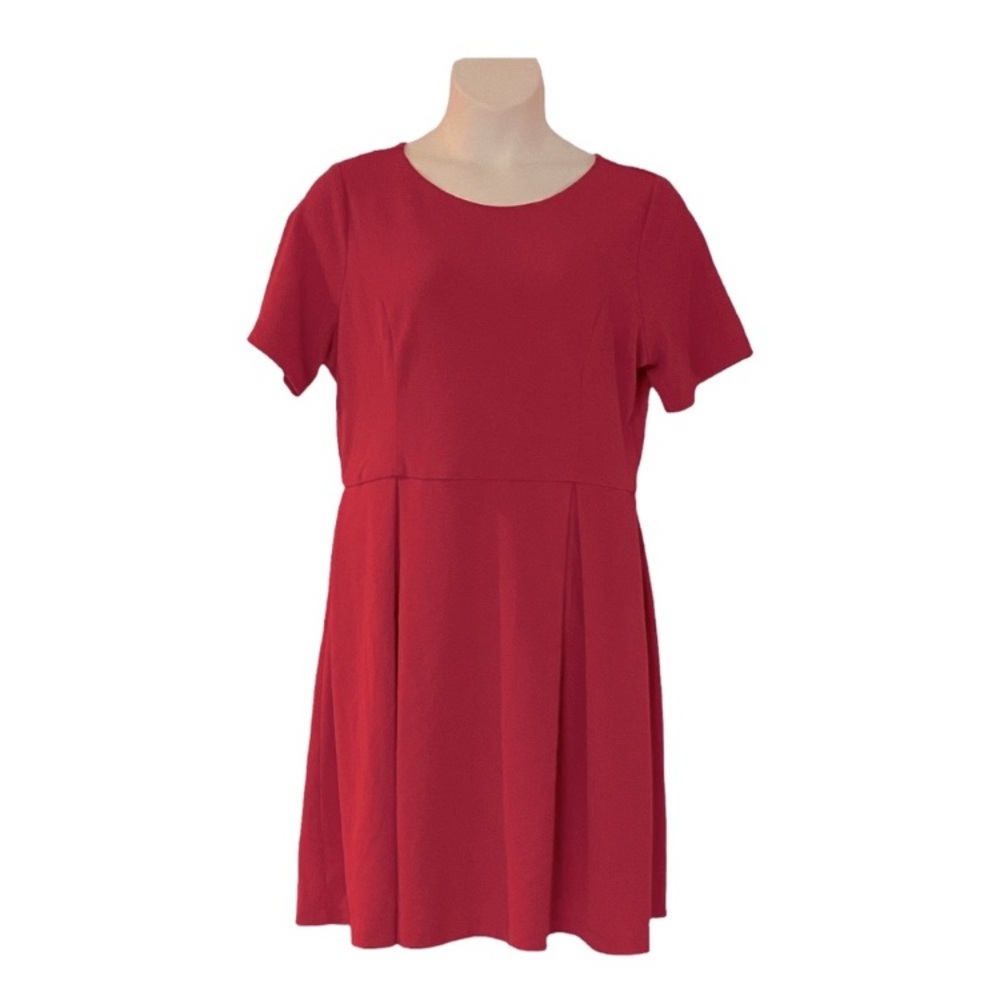Single Los Angeles Rose Pink Crepe Textured Career Party Spring Office Dress